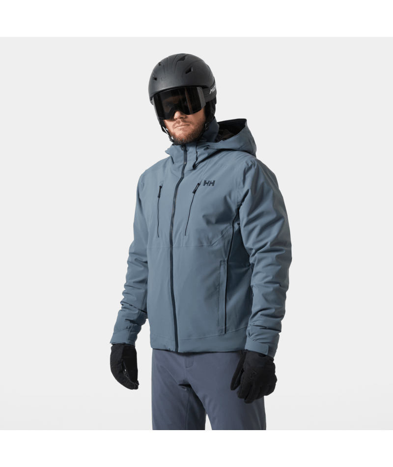 Helly Hansen Men’s Alpha 4.0 Jacket in washed navy, modeled view