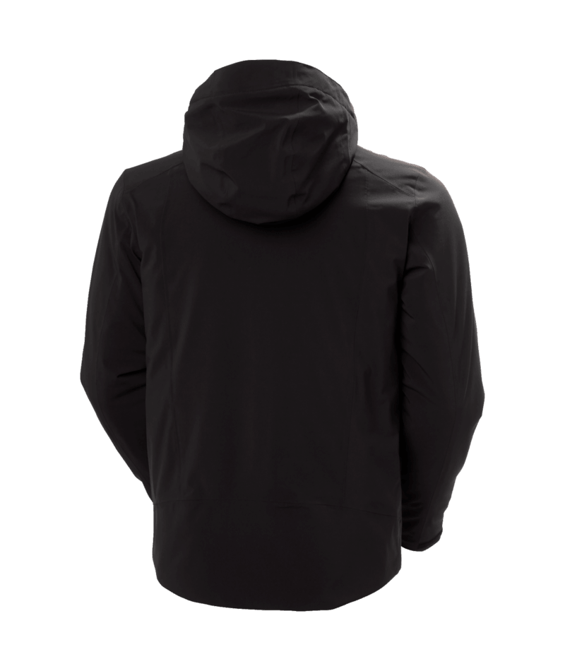 Helly Hansen Men’s Alpha 4.0 Jacket in black, back view