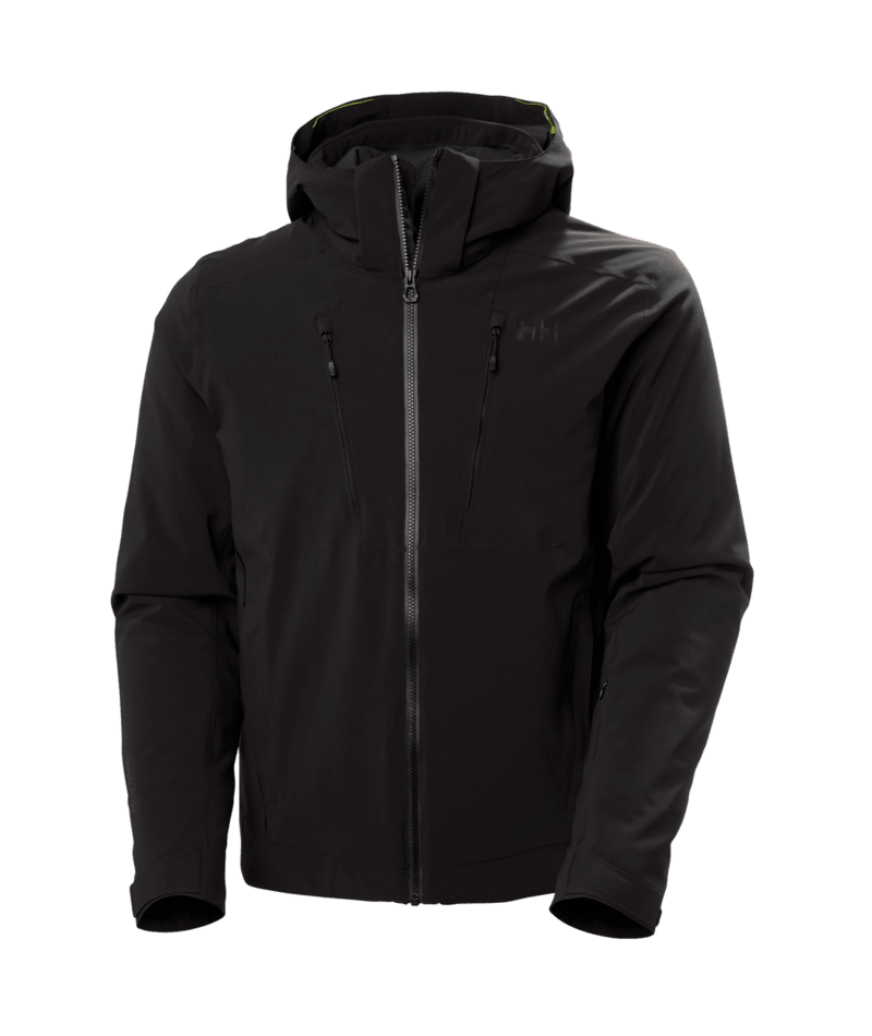 Helly Hansen Men’s Alpha 4.0 Jacket in black, front view