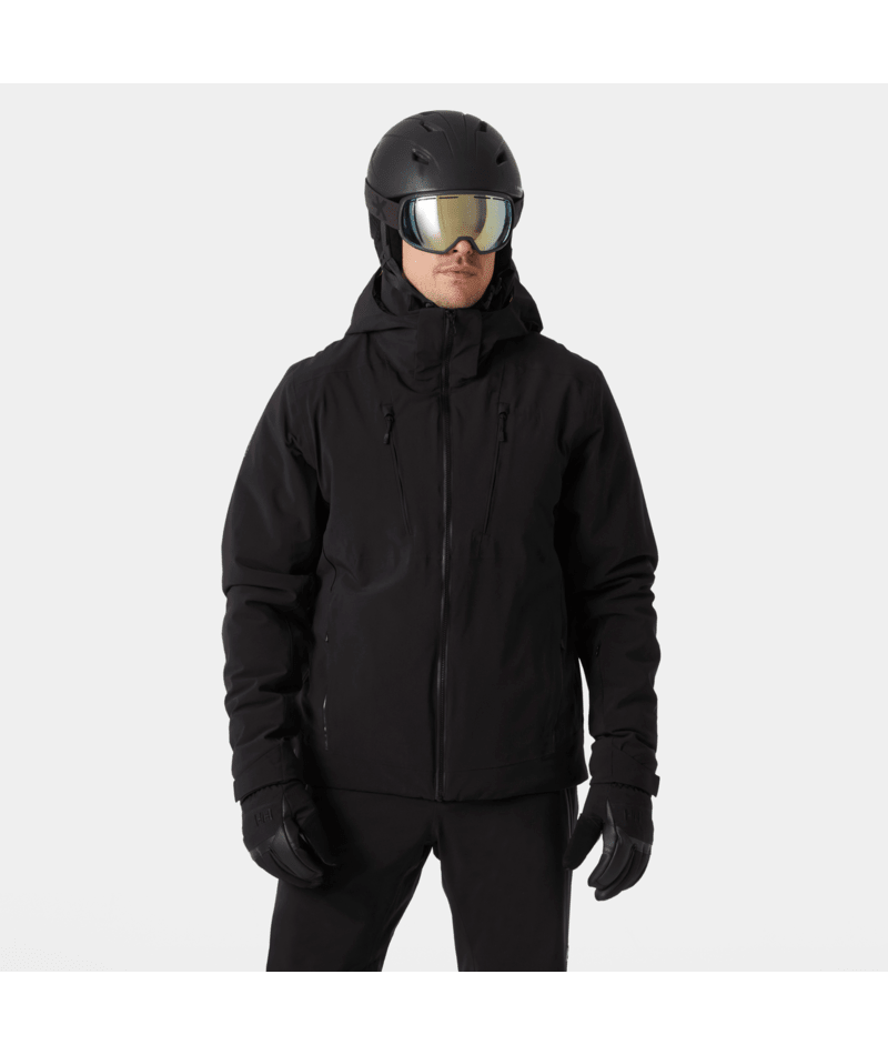 Helly Hansen Men’s Alpha 4.0 Jacket in black, modeled view