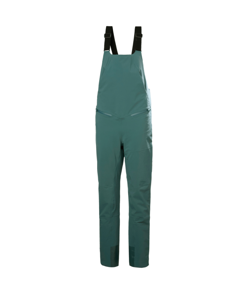 Helly Hansen Women’s Alphelia Bib Pant in dark creek, front view
