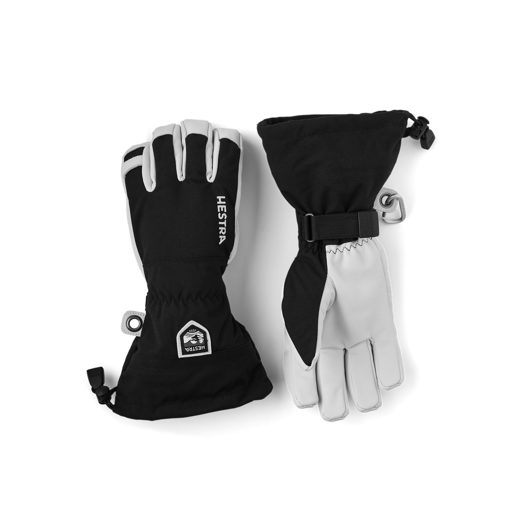 Hestra Army Leather Heli Ski Gloves - Black 2026-2027 front product view