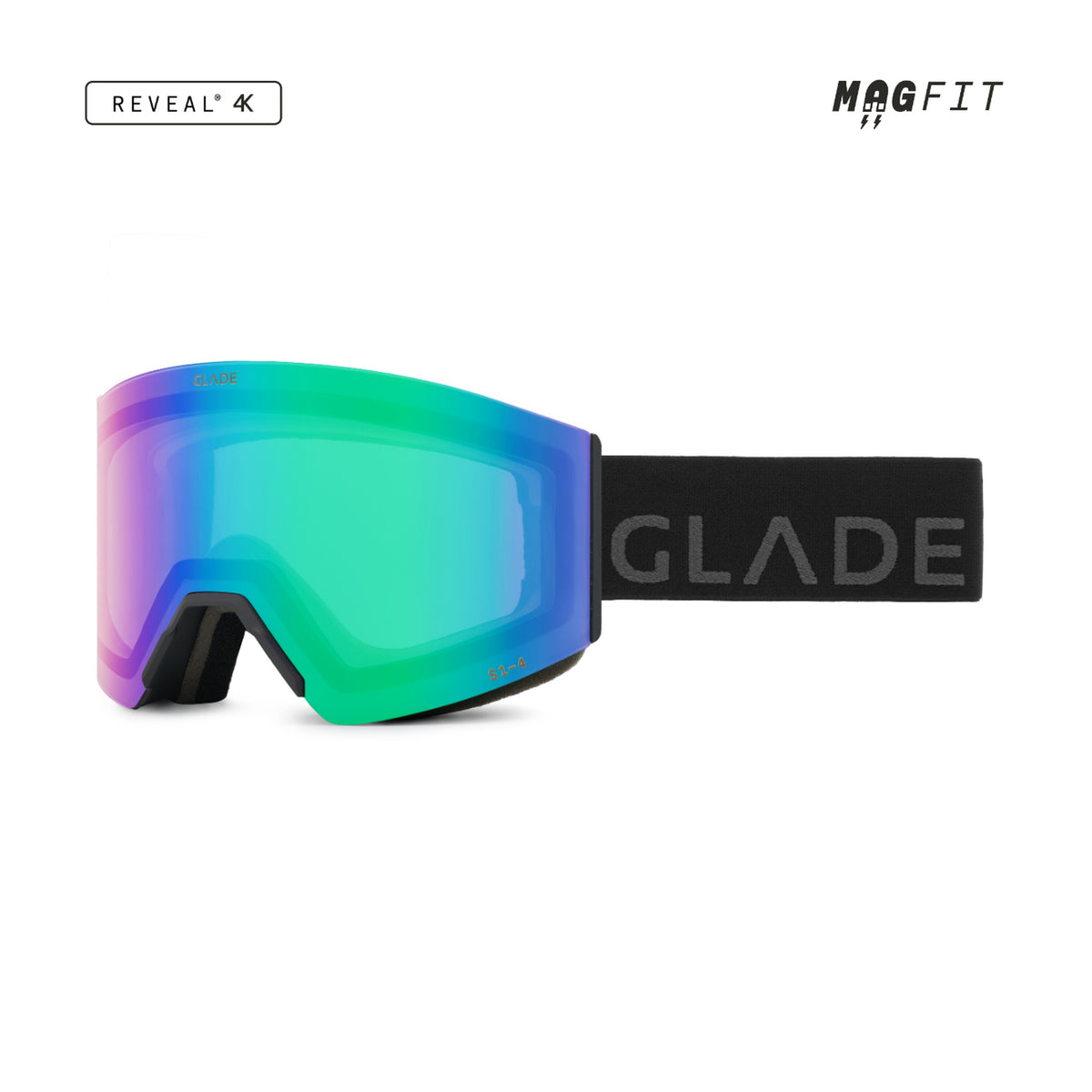Glade Adapt 3 Ski & Snowboard Goggles 2026/27 Matte Black / Green product view