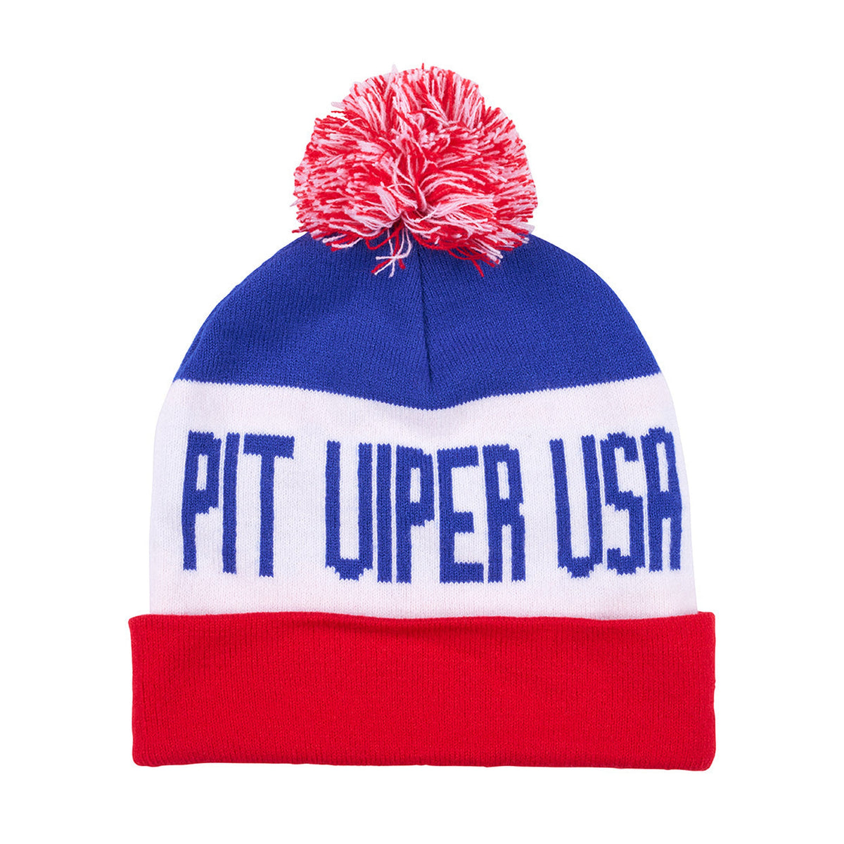 Pit Viper USA Pom Pom Beanie One Size / USA