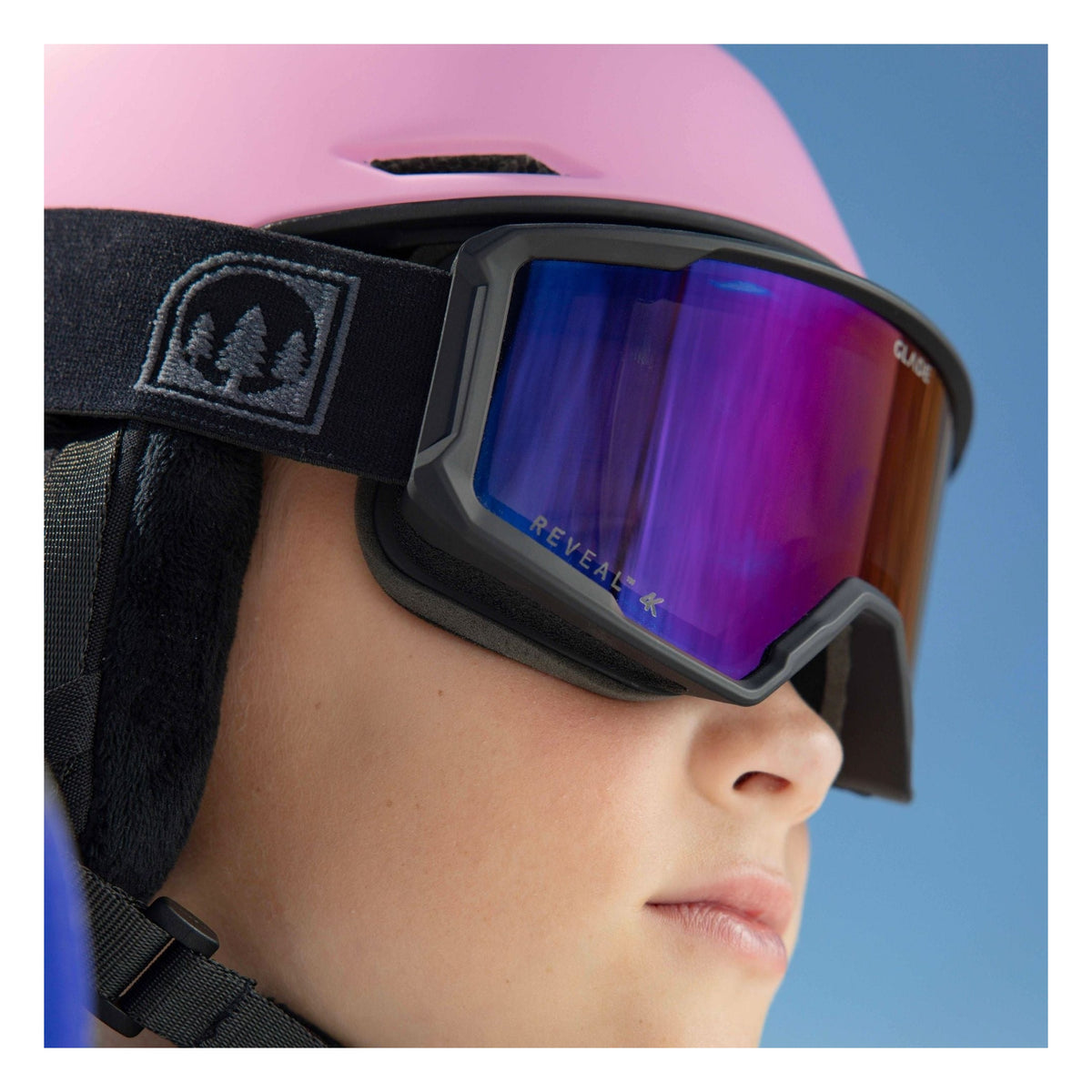 Glade Divide Youth Ski & Snowboard Goggles 2026/27 Matte Black / Blue lifestyle photo
