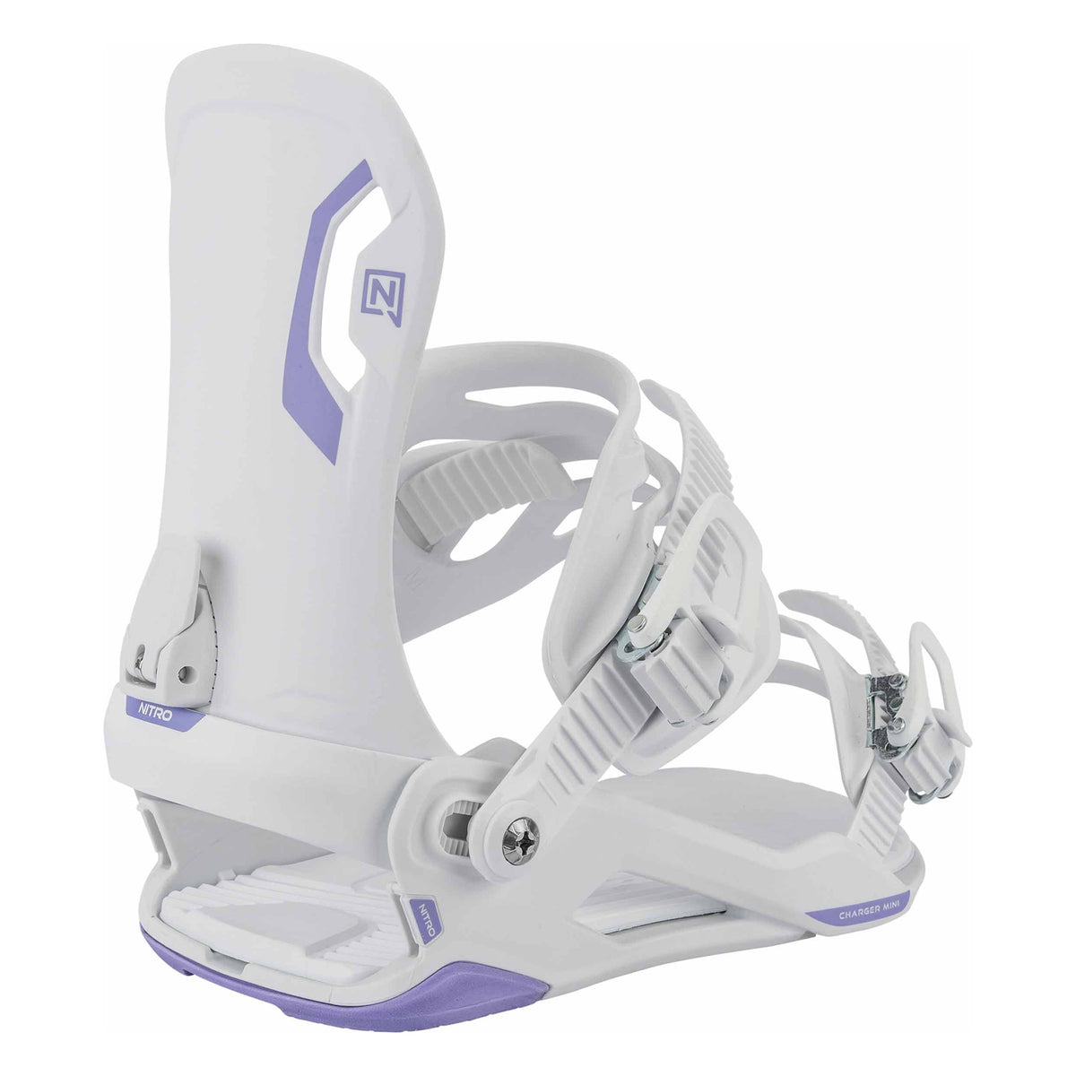 Nitro Charger Mini Youth Snowboard Bindings 2026/27 S / White