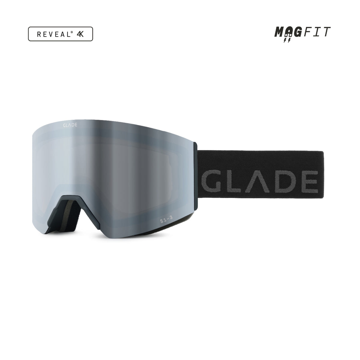 Glade Adapt 3 Ski & Snowboard Goggles 2026/27 Matte Black / Black Mirror product view