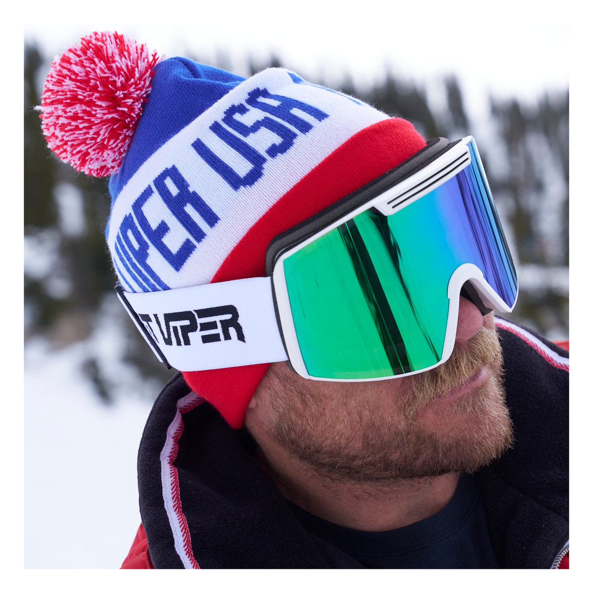 Pit Viper USA Pom Pom Beanie One Size / USA alternate view