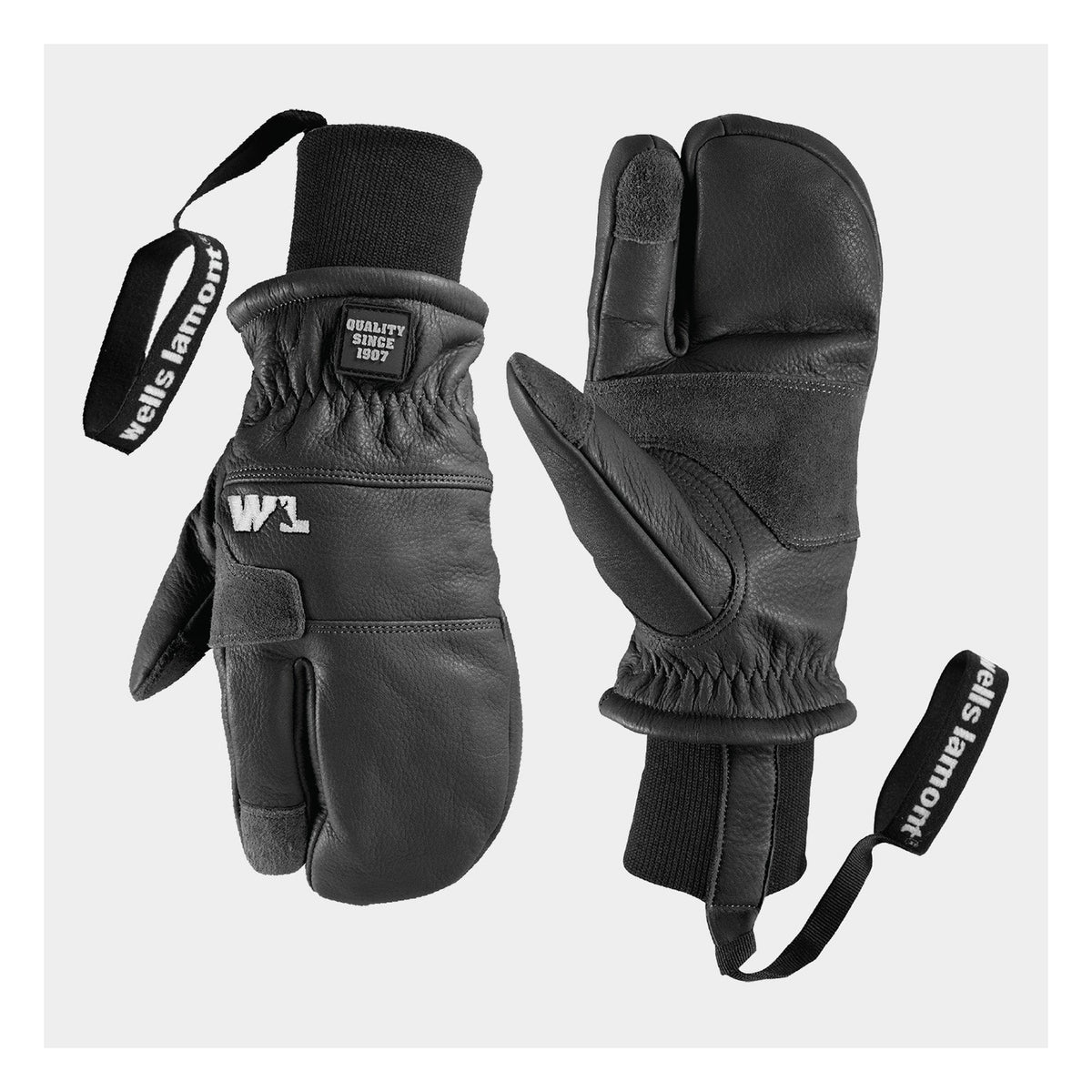 Wells Lamont Working Crew Black lobster mittens view 3