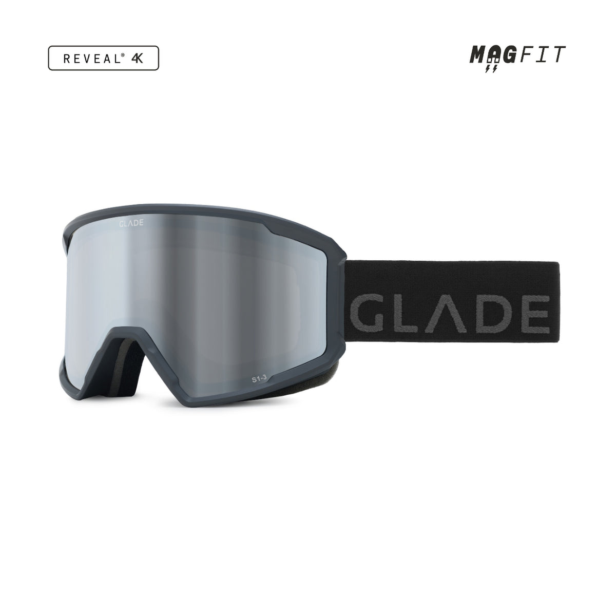 Glade Divide Ski & Snowboard Goggles 2026/27 Matte Black / Black Mirror product view