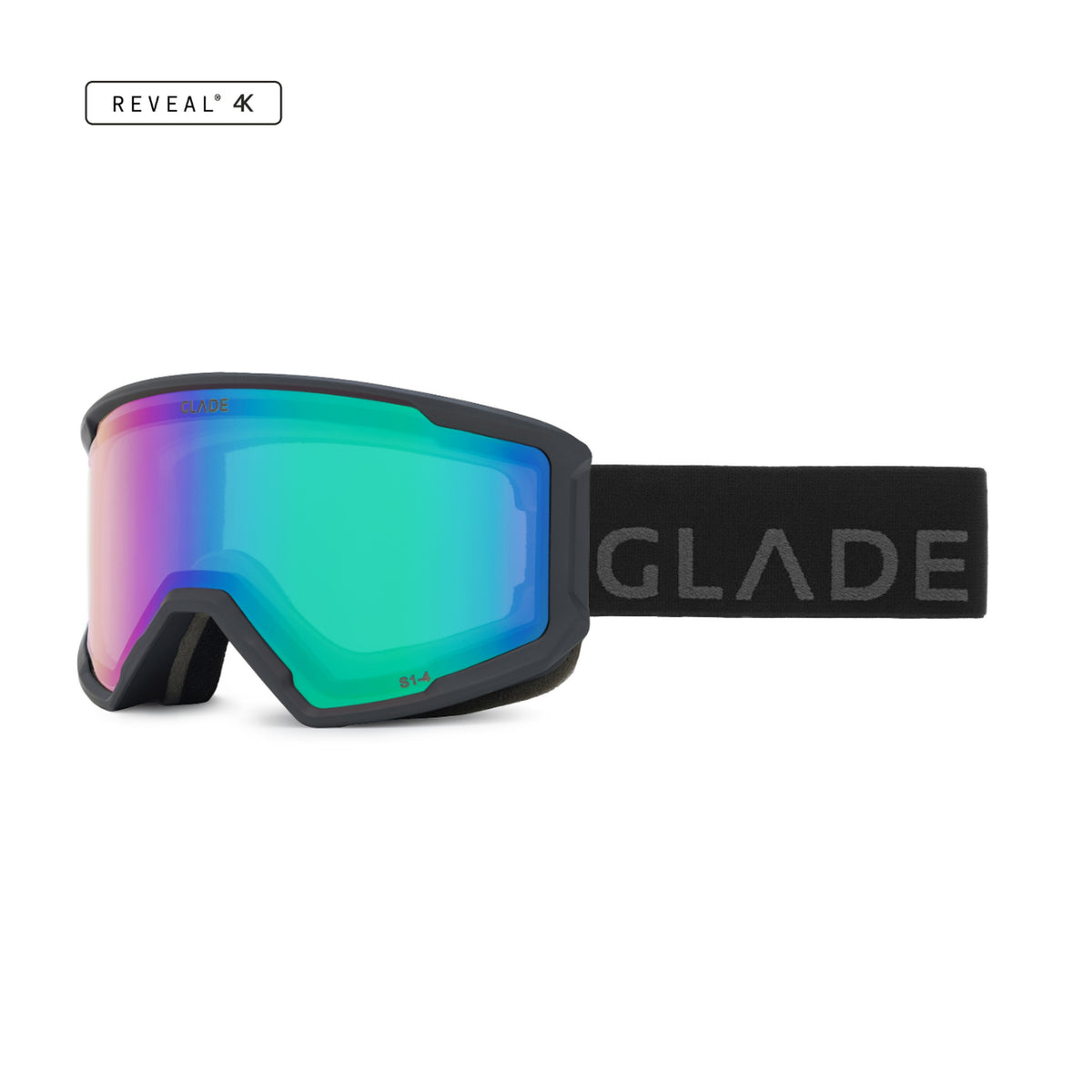 Glade Divide Youth Ski & Snowboard Goggles 2026/27 Matte Black / Green product view
