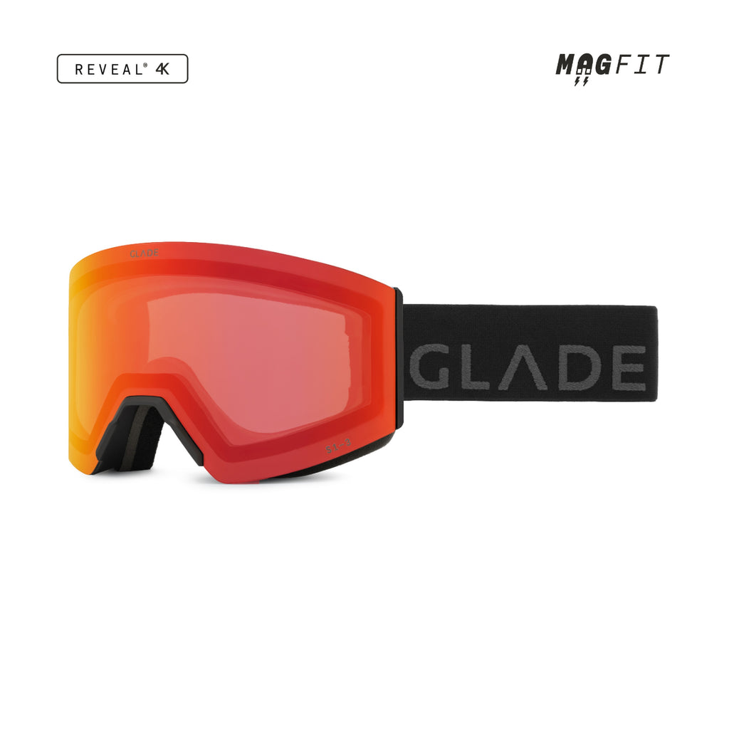 Glade Adapt 3 Ski & Snowboard Goggles 2026/27 Matte Black / Blood Orange product view