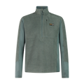 Protest Calgary Men's Quarter-Zip Midlayer in Evergreen — front view