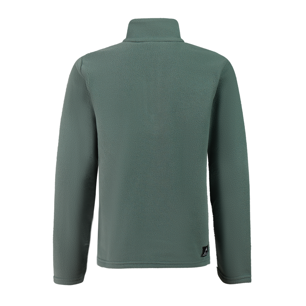 Protest Reperfecty JR Quarter-Zip Fleece in Evergreen — back view