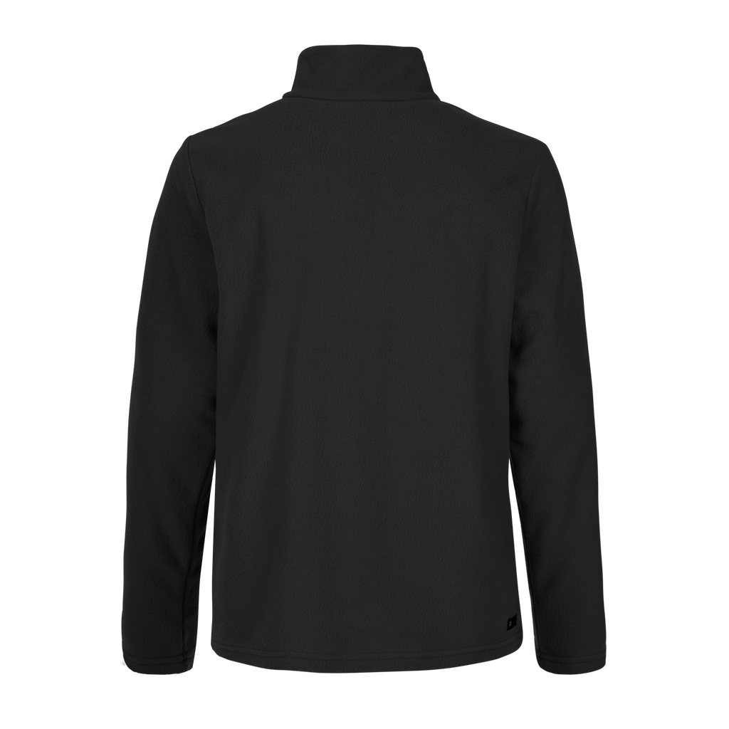 Protest Reperfecty JR Quarter-Zip Fleece in True Black — back view
