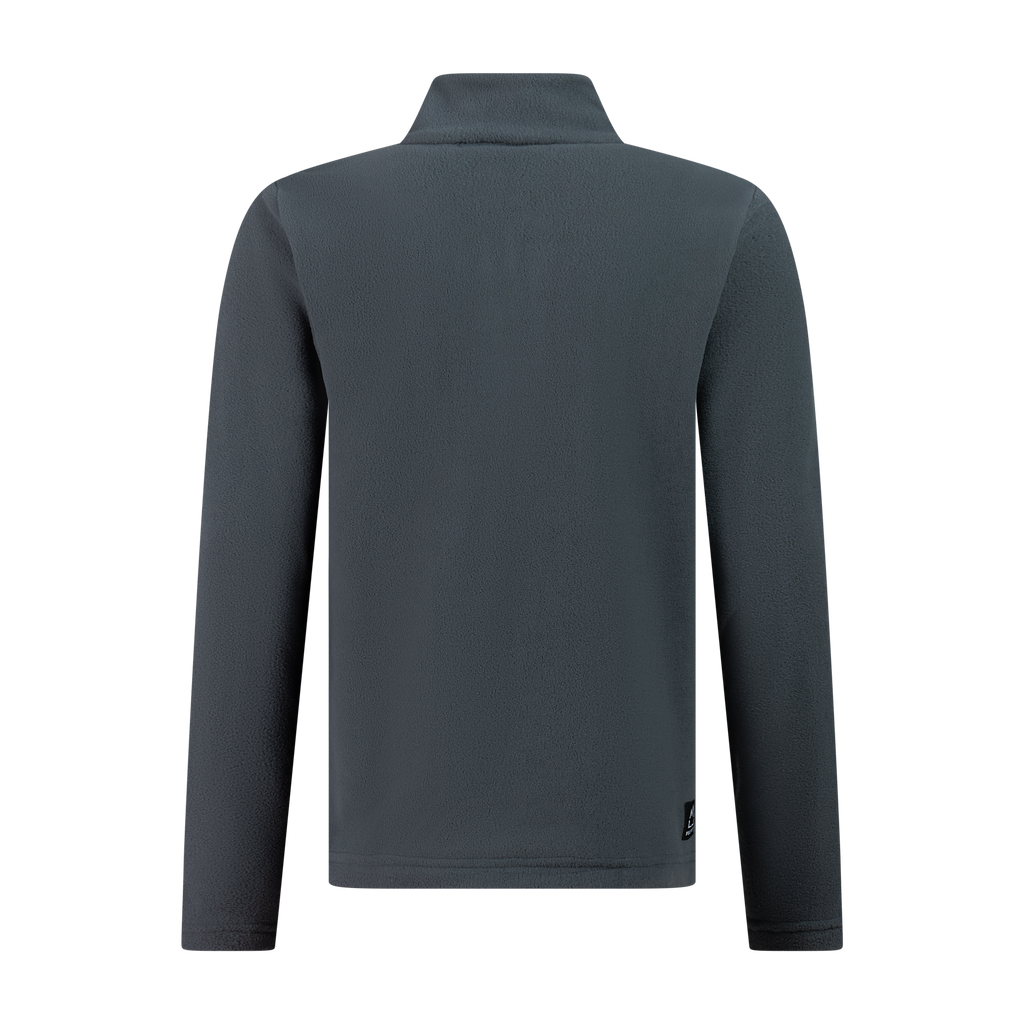 Protest Reperfecty JR Quarter-Zip Fleece in BasaltGrey — back view