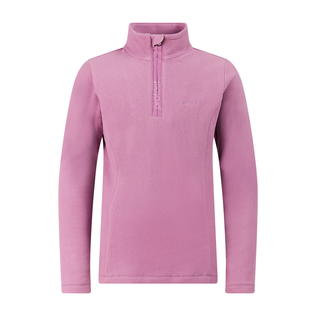 Protest Remutey JR Quarter-Zip Fleece in Valerianlilac — front view