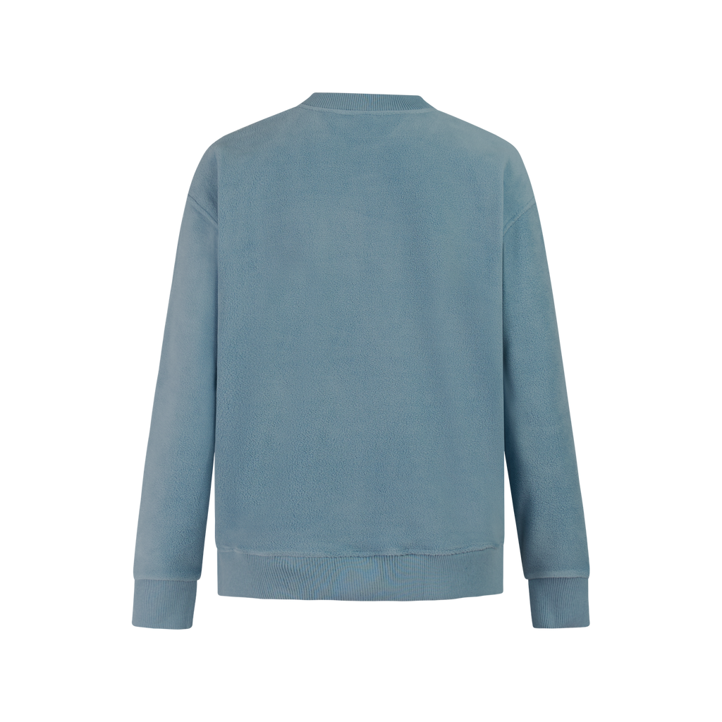 Protest Hawks Men's Sweatshirt in Stone Blue — back view