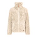 Protest Riri JR Full-Zip Fleece in Kit Offwhite — front view