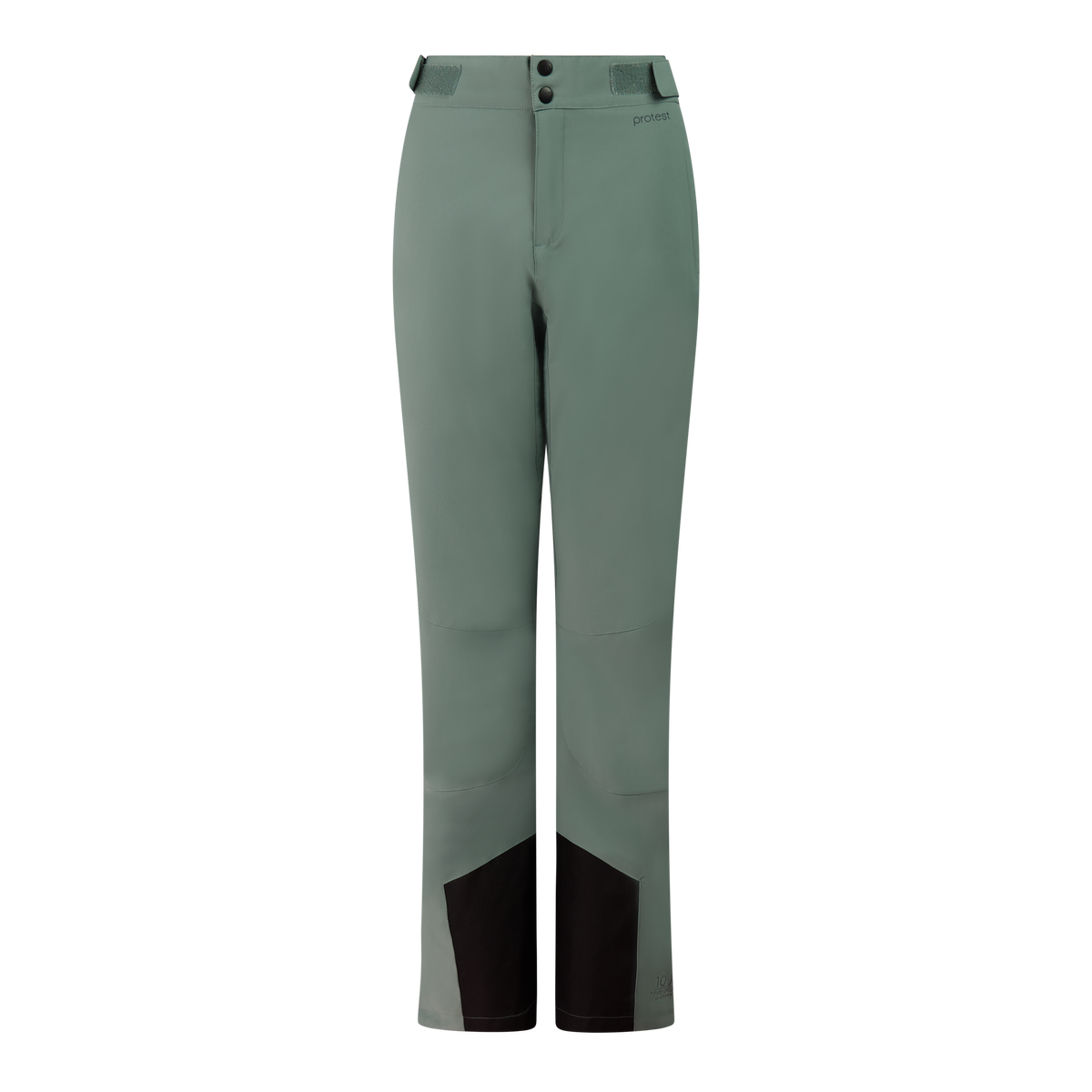 Protest Voleta Women's Snow Pants in Evergreen — front view