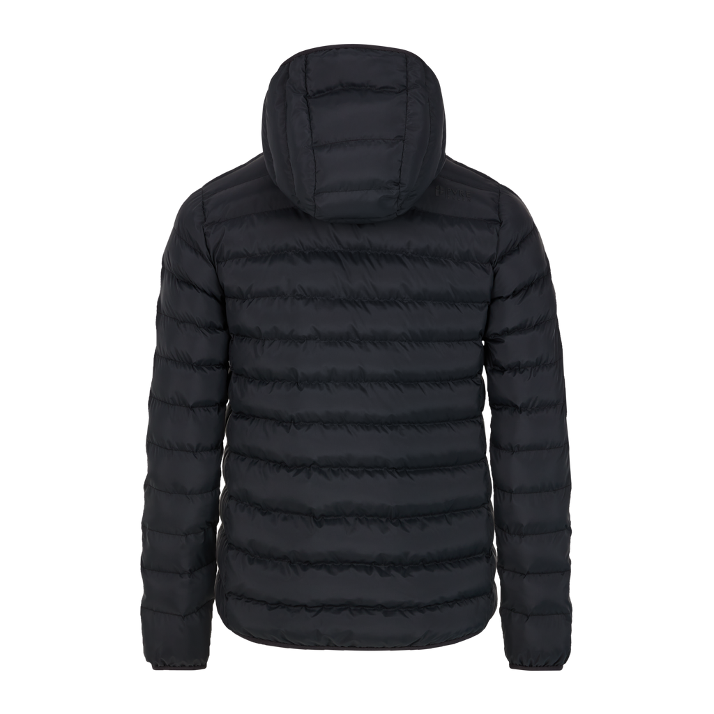 Protest Basso Men's Puffer Jacket in True Black — back view