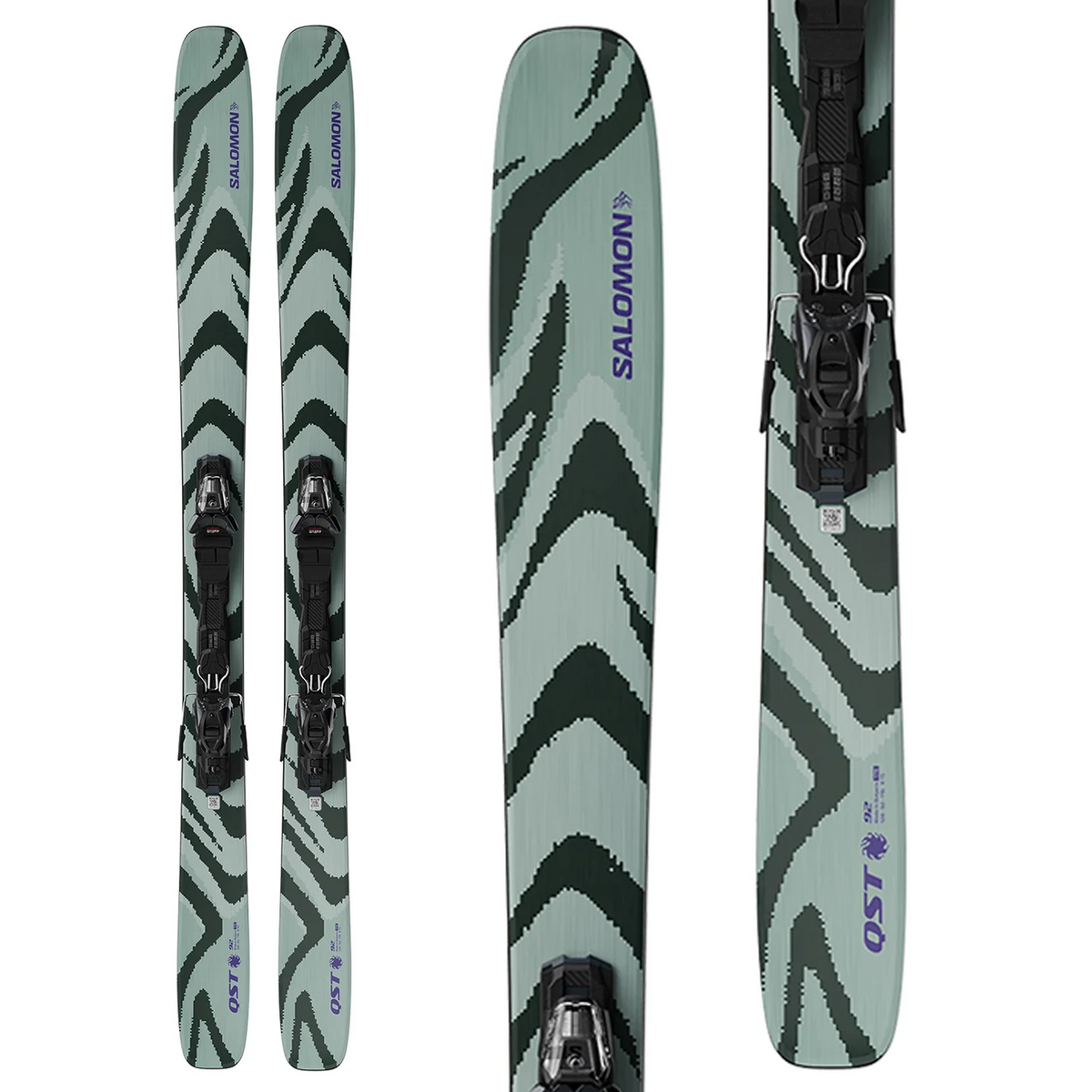 Salomon, QST 92 + M11 GW, skis, product view 1