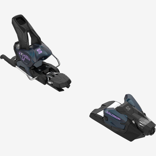 2027 Salomon Strive 12 GripWalk ski bindings in Oil Fluid and Black
