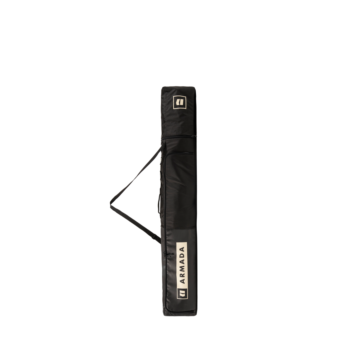Armada Stibbs Double Ski Bag in Black and Afterglow