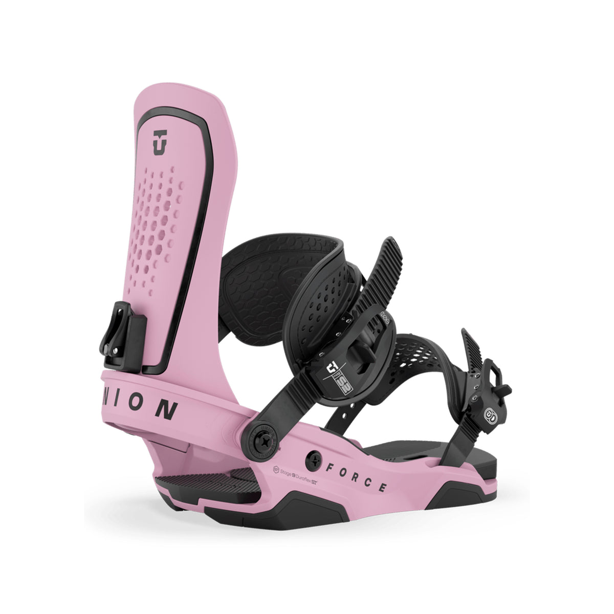 Union Force 2026/27 snowboard binding in Pink, side view