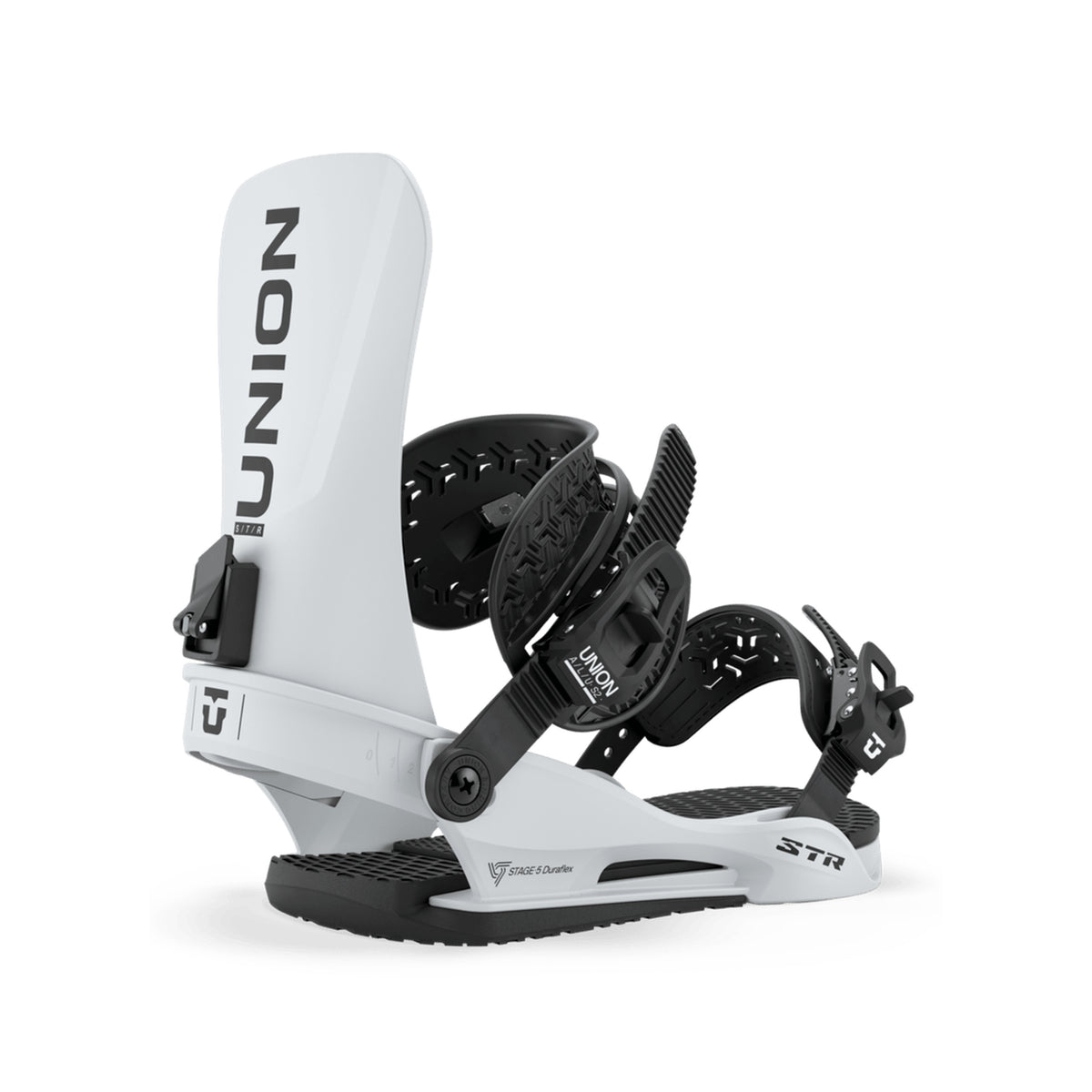 Union STR 2026/27 snowboard binding in Grey, side view