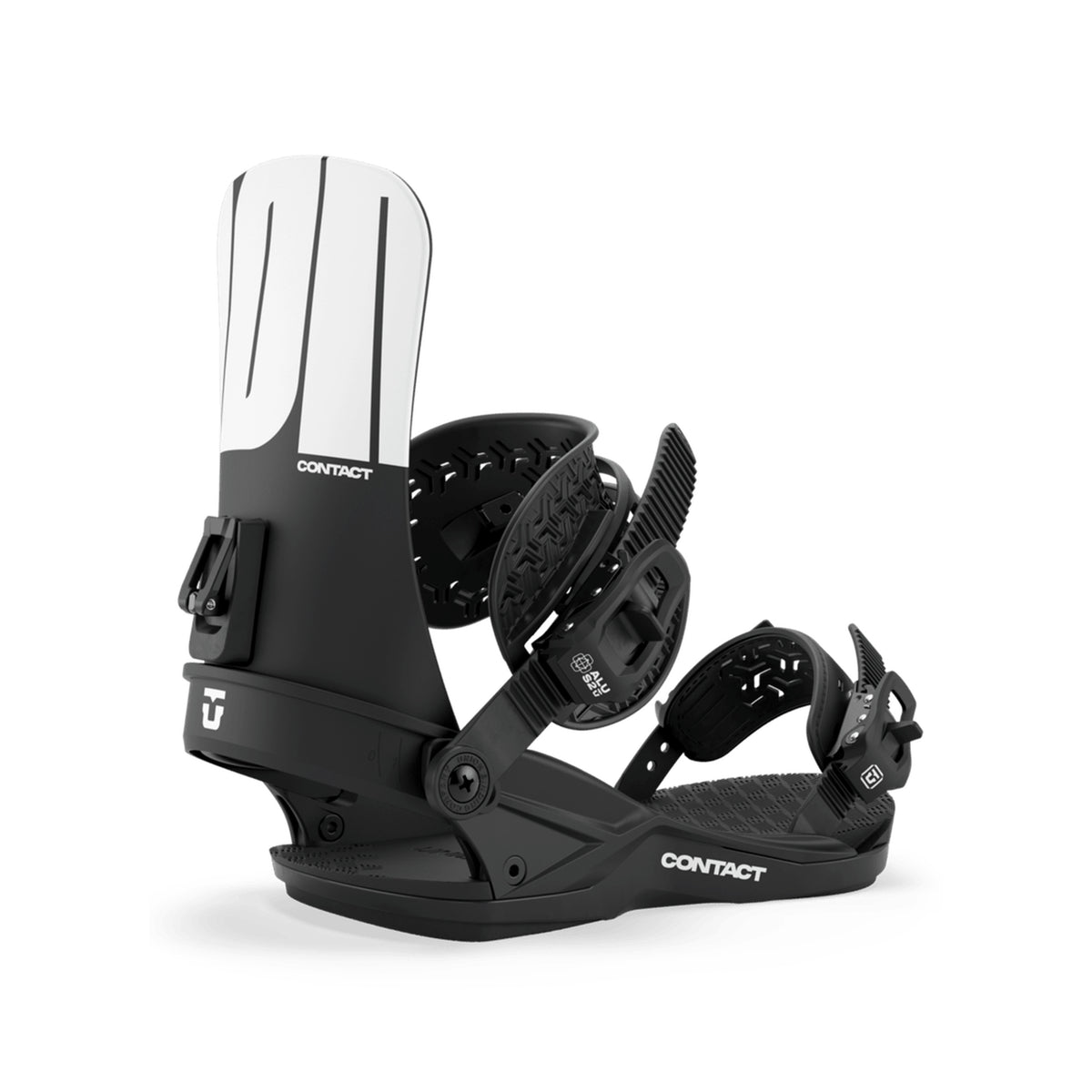 Union Contact 2026/27 snowboard binding in Black, side view