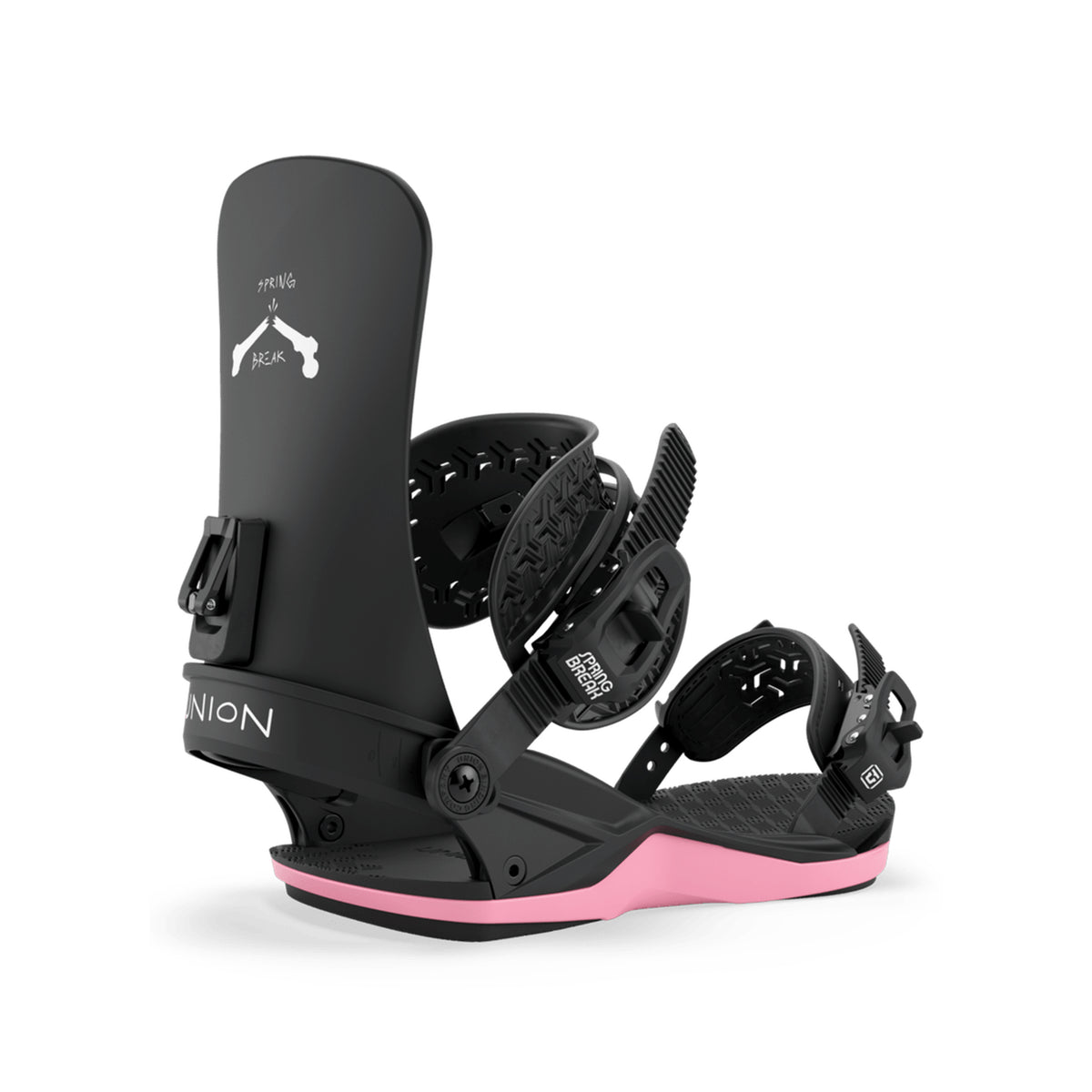 Union Contact 2026/27 snowboard binding in Spring Break, side view