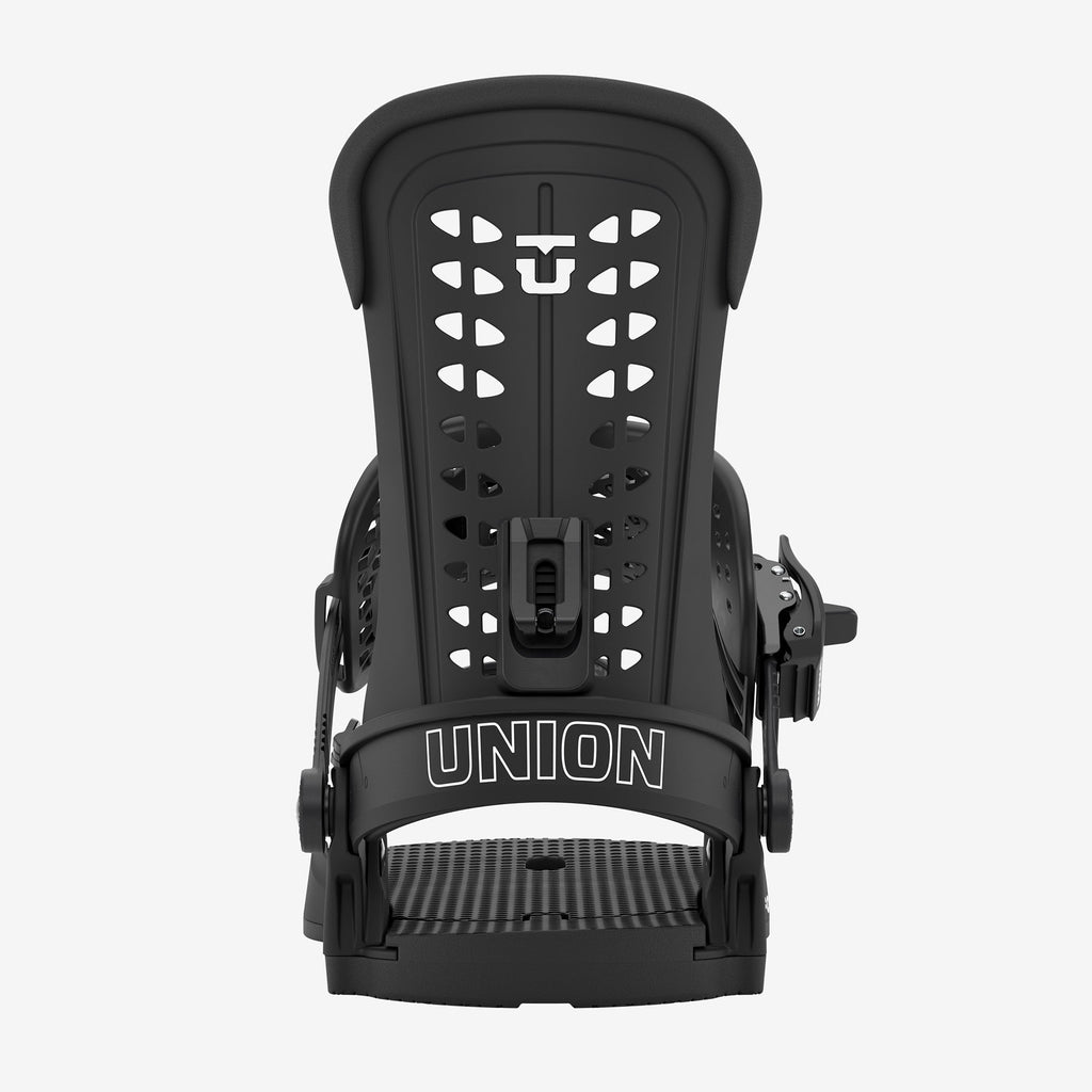 Union Force Classic black snowboard binding rear view