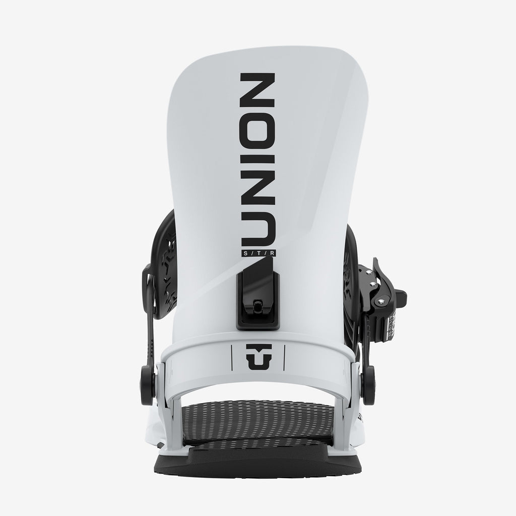 Union STR grey snowboard binding rear view