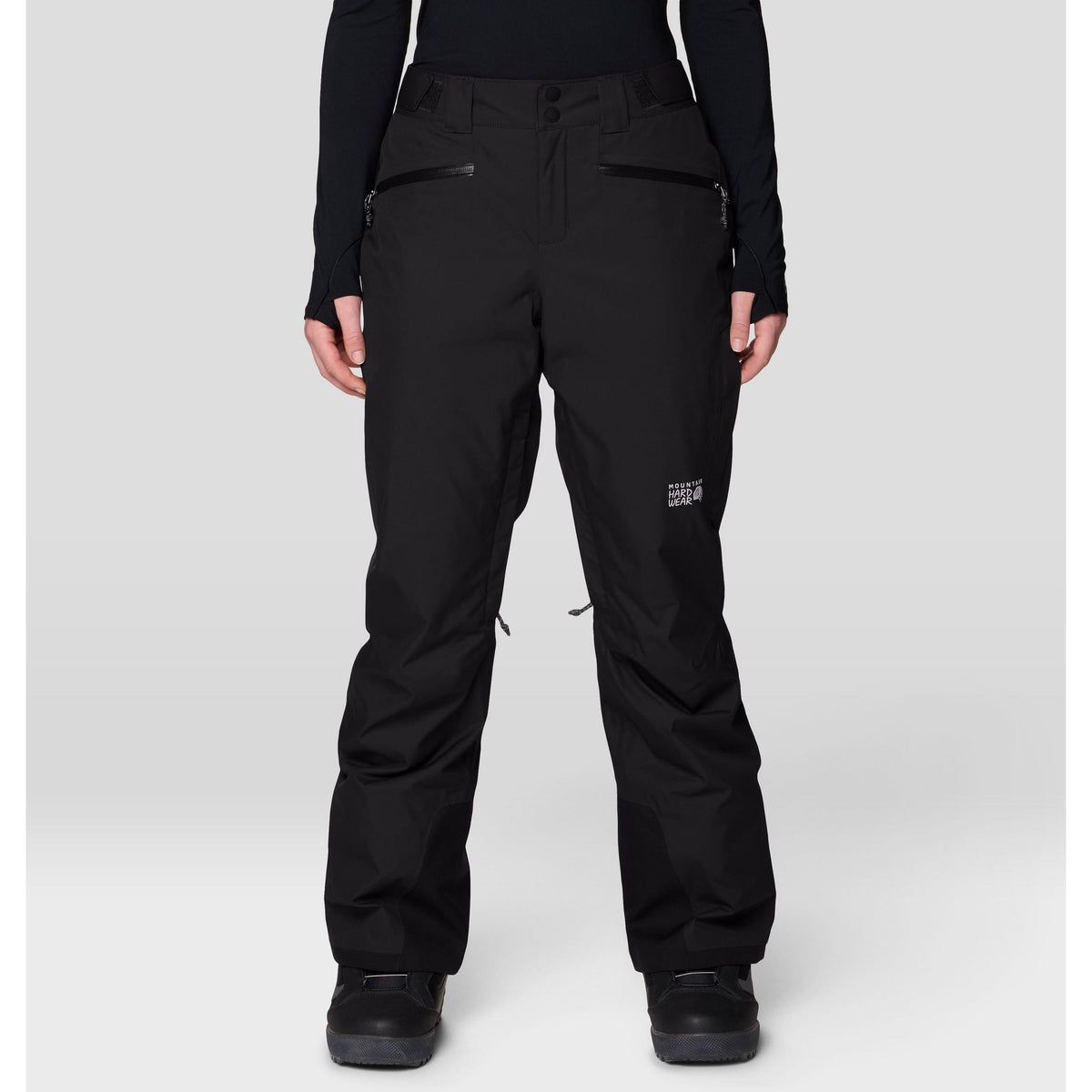 Women's Mountain Hardwear Firefall Pant 2166571 in Black, front view