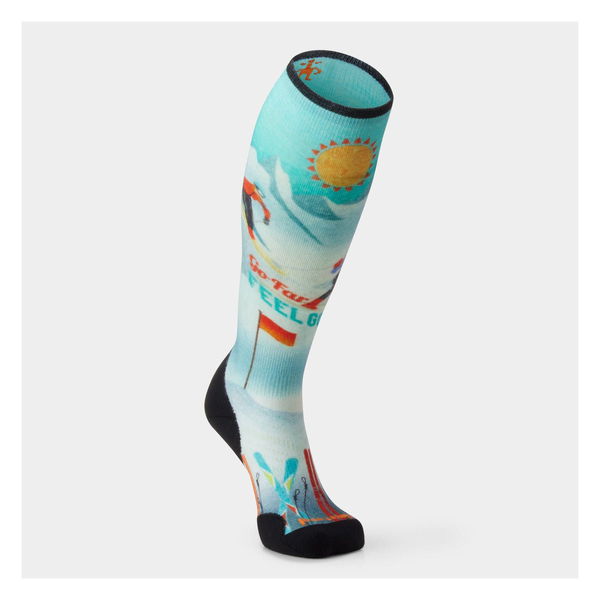 Smartwool, Women's Ski Snow Bunny Print Over The Calf Socks, product view 2